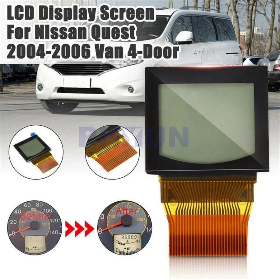 LCD Display with Bonded Ribbon for Nissan Quest (2004-2006)