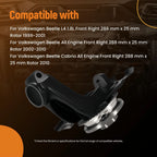 Front Right Steering Knuckle Assembly for VW Jetta (1999–2005) 1J0407256AH Steel