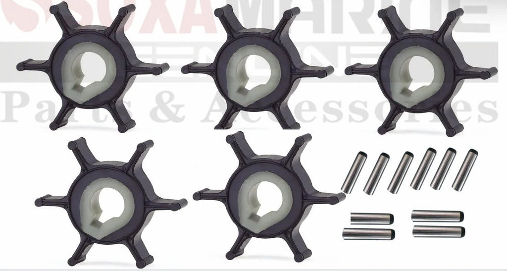 5pcs Water Pump Impeller with Key for Yamaha Outboard (646-44352-01)