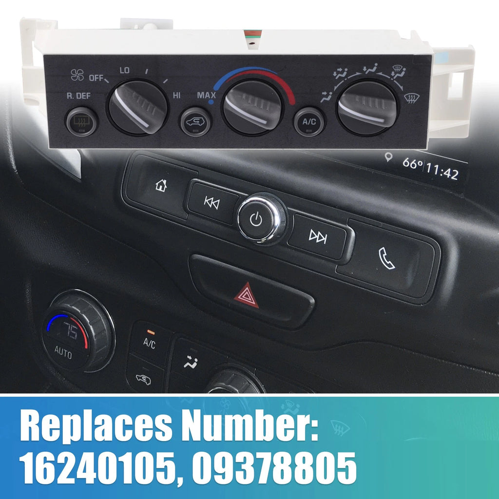 HVAC A/C Heater Climate Control Panel Switch for Chevy C1500, Tahoe (1995–2000)