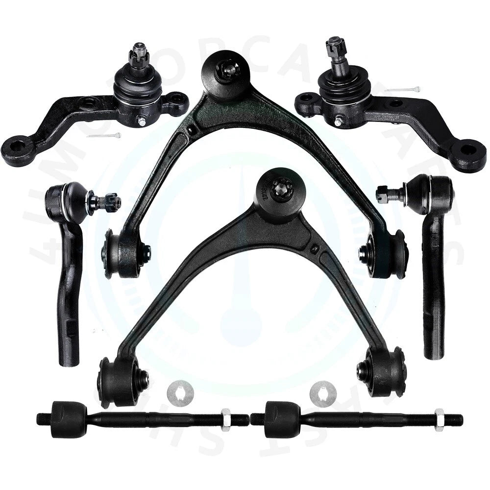 Set of 8 Front Control Arms Ball Joints Tie Rods for Lexus GS430 SC430 (2002–2005)