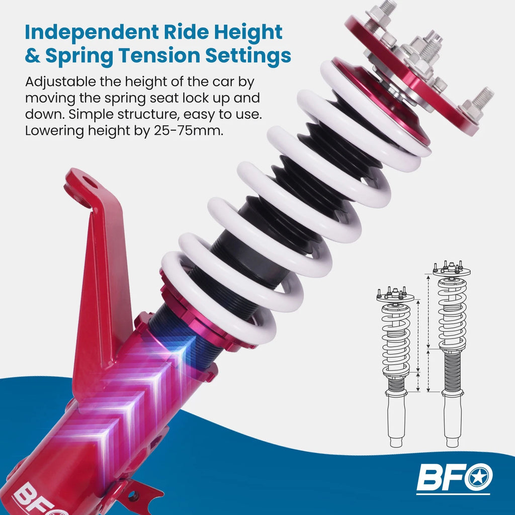 Set of 4 Adjustable Coilovers Suspension Kit for Honda Civic (2001–2005)