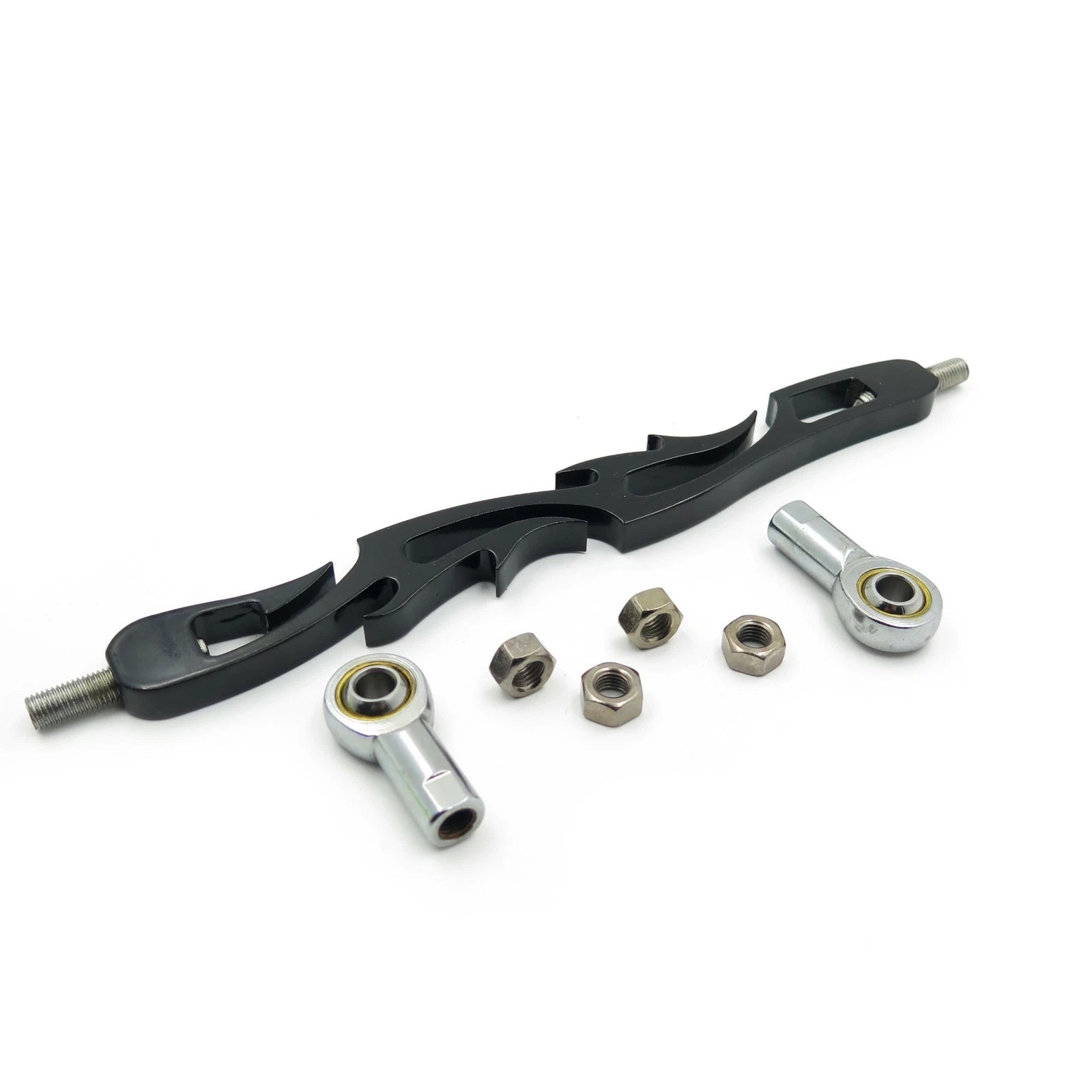 Black Slotted Flame Shift Linkage for Harley Softail (1985–2008) FLHR FLT FLHT