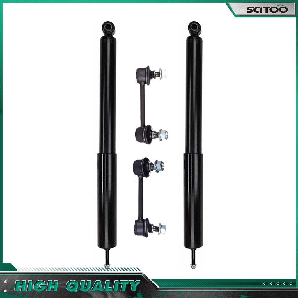Set of 2 Rear Shock Absorbers & Sway Bar Links for Toyota RAV4 (2001–2005)