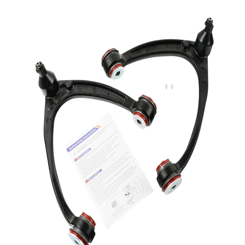 Set of 12 Front Upper Lower Control Arms for Chevy Silverado Escalade (2007–2014)