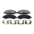 Set of 4 TRW Pro Front Ceramic Brake Pads with Clips for Cadillac Chevrolet GMC