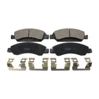 Set of 4 TRW Pro Front Ceramic Brake Pads with Clips for Cadillac Chevrolet GMC