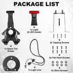 Spare Tire Holder Mounting Bracket for Jeep Wrangler JK (2007-2018)