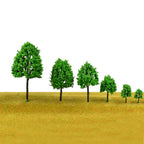30pcs Mixed Size Model Trees for Train Railway Scenery Layout
