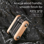8 Function Folding Bicycle Repair Tool Kit - Hex Wrenches for Bikes