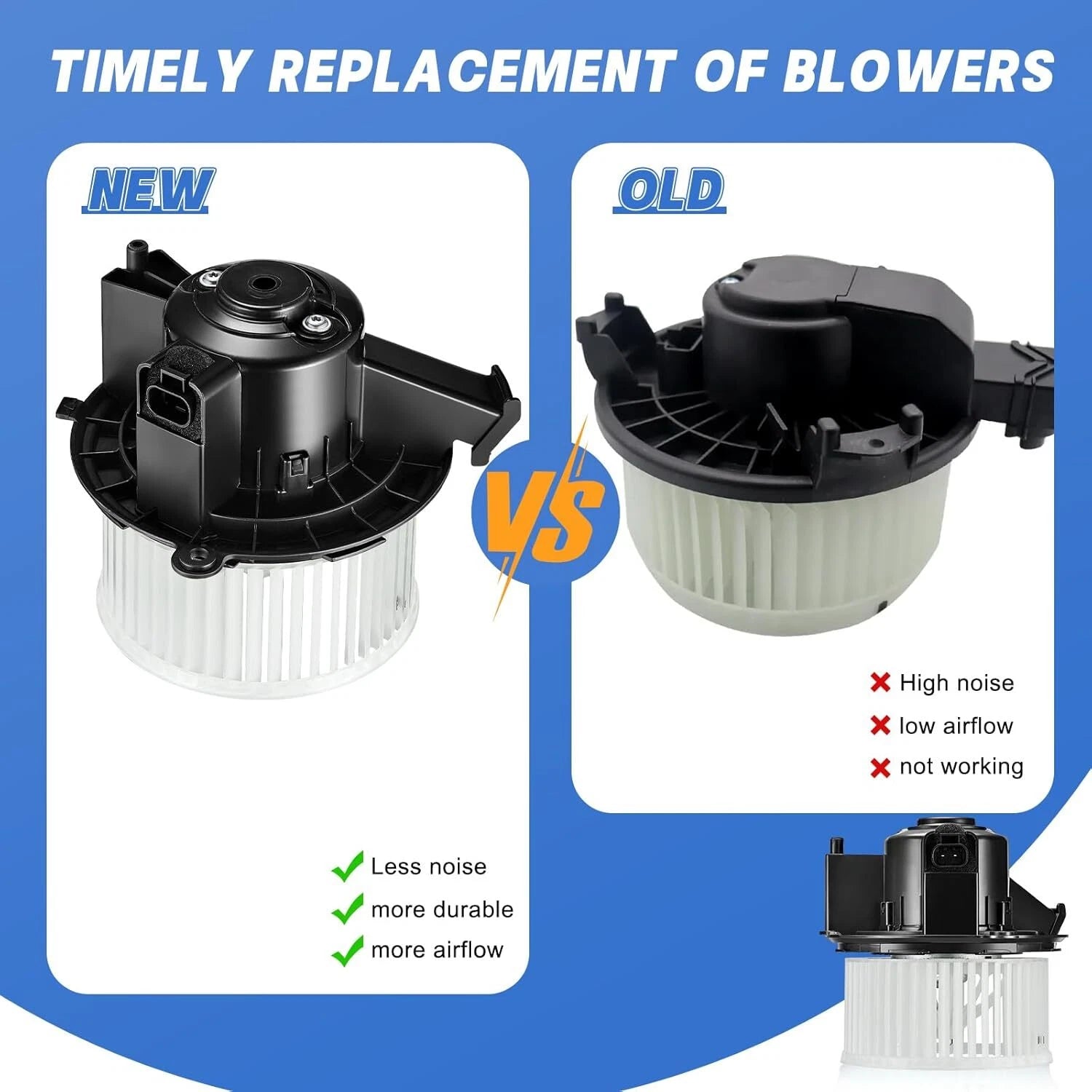AC Heater Blower Motor for Buick Enclave Chevy Silverado 1500 (2018–2020)