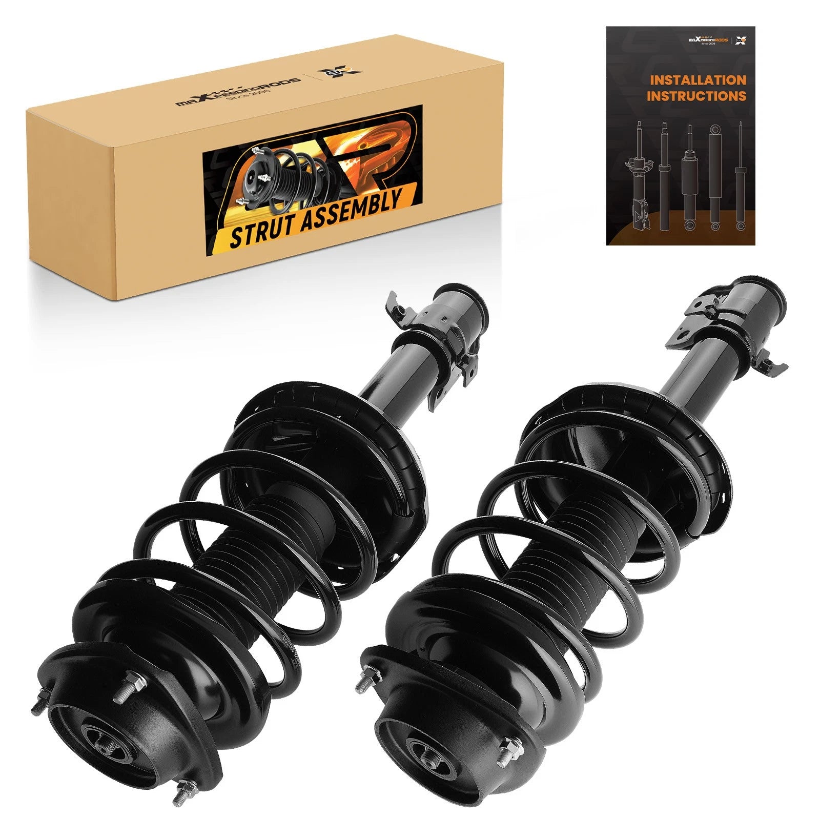 Pair Front Struts w/ Coil Springs Assembly for Subaru Forester (2006–2008)