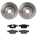 Brembo Front Brake Kit Disc Rotors Low-Met Pads for Mercedes R170 W202 W210 (1998–2005)