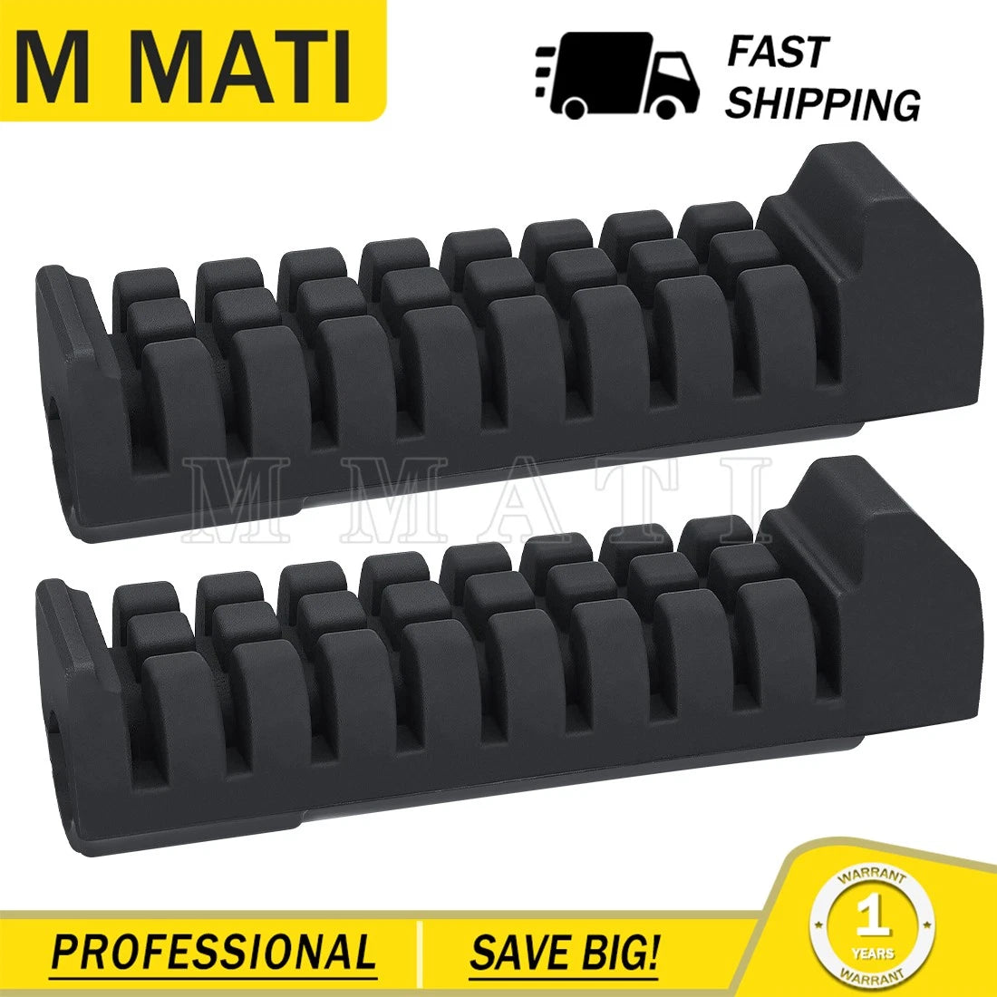 Pair Rubber Foot Pegs for Suzuki LT80 LT 80 Quadsport (1987–2006) 43551-40B00