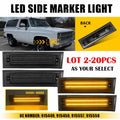 2X LED Front Light Marker for Chevy GMC C10 C20 C30 Blazer C/K (1981–1986)
