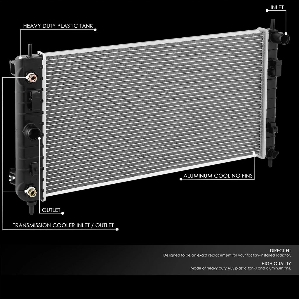 Factory Style Aluminum Core Radiator DPI2765 for Chevrolet Malibu (2004–2008)