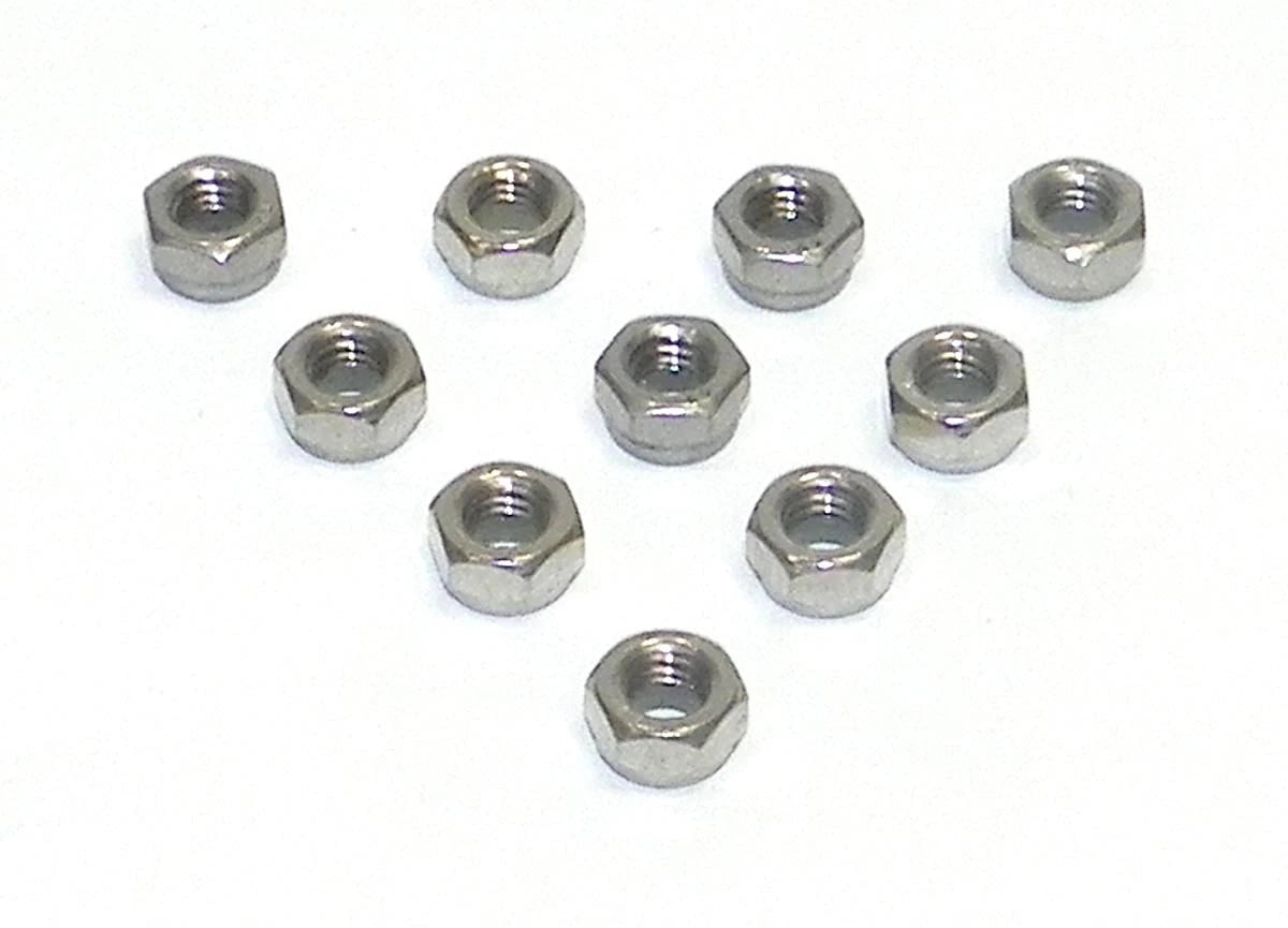 10 Pack WSM 5mm Stainless Nylon Lock Nut for (014-700)