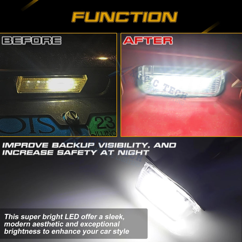 SMD LED License Plate Light for Toyota Camry Highlander Avalon (2012-2024)