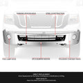 Chrome Front Bumper Face Bar w/ Foglight Holes for Nissan NV3500 (2012–2021)