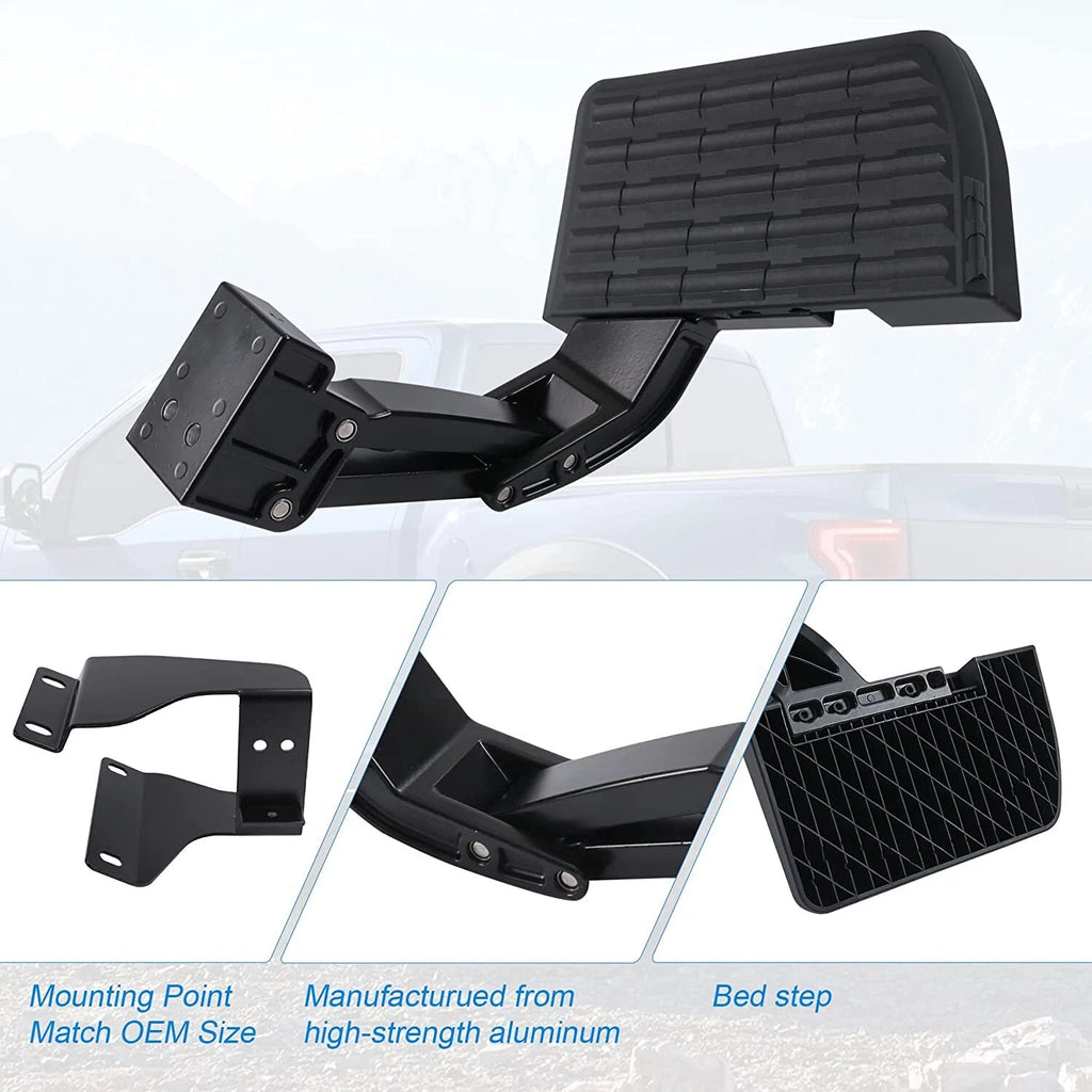 Rear Retractable Bed Step for Ford F-250 F-350 Super Duty (2017–2022) 75313-01A