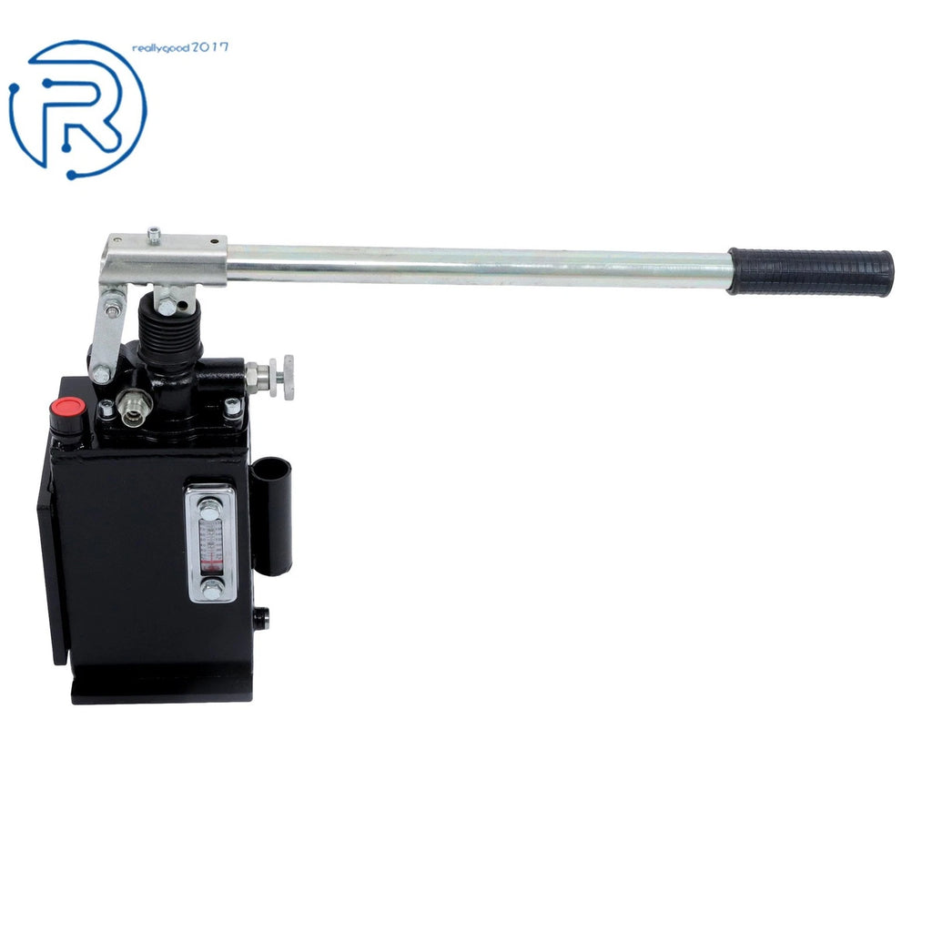 Single-Acting Hydraulic Piston Hand Pump 1.5 Cid 1 Quart with Release Knob