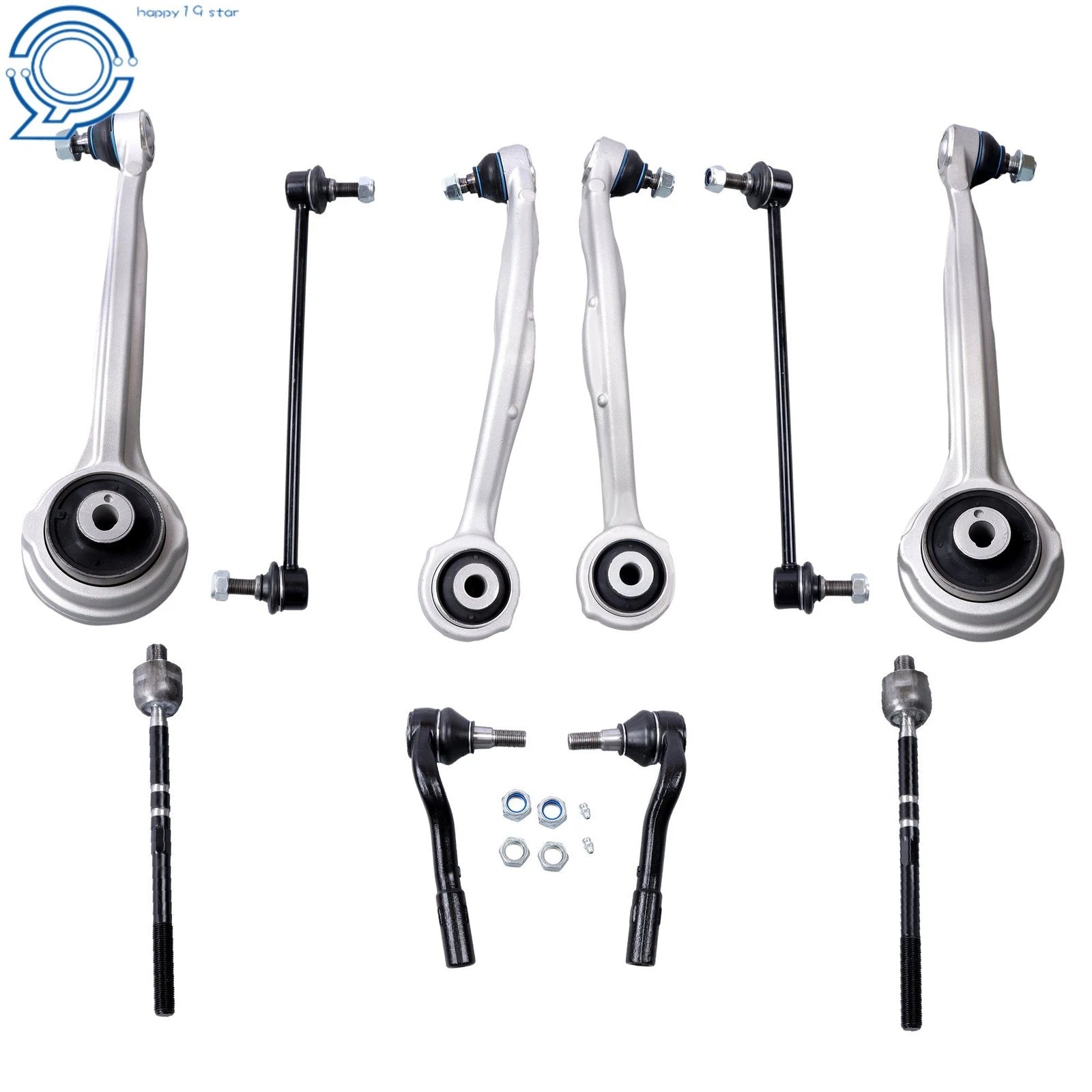 Front Control Arm & Tie Rod End & Sway Bar Link for Mercedes-Benz C350 (2008–2015)