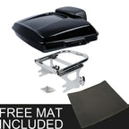 Razor Trunk Pad & Two Up Mount Rack for Harley Touring Street Glide (1997–2008)