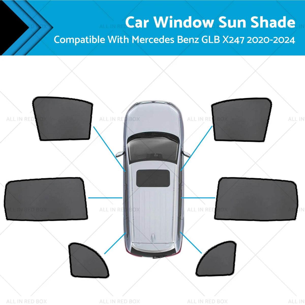 Magnetic Sun Shades for Mercedes Benz GLB X247 (2020–2023)
