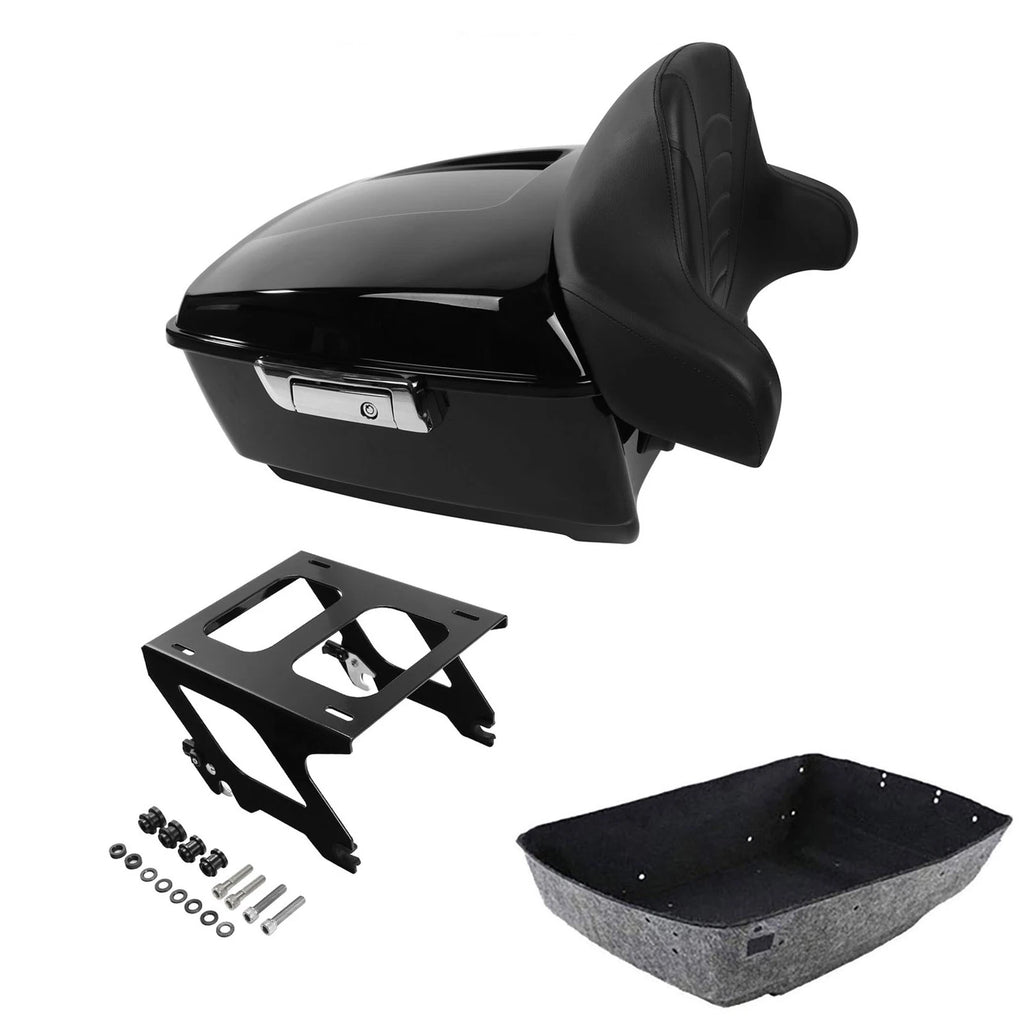 Trunk Luggage Backrest Mount Rack for Harley Street Bob FXBBS (2018–2026)