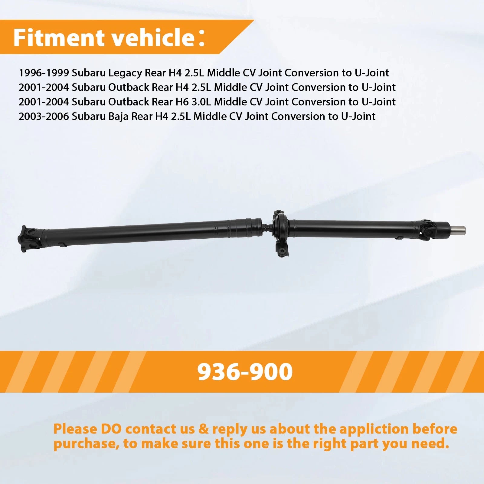 Driveshaft for Subaru Baja 2003-2006, Legacy 1996-1999 (Auto Trans, AWD)