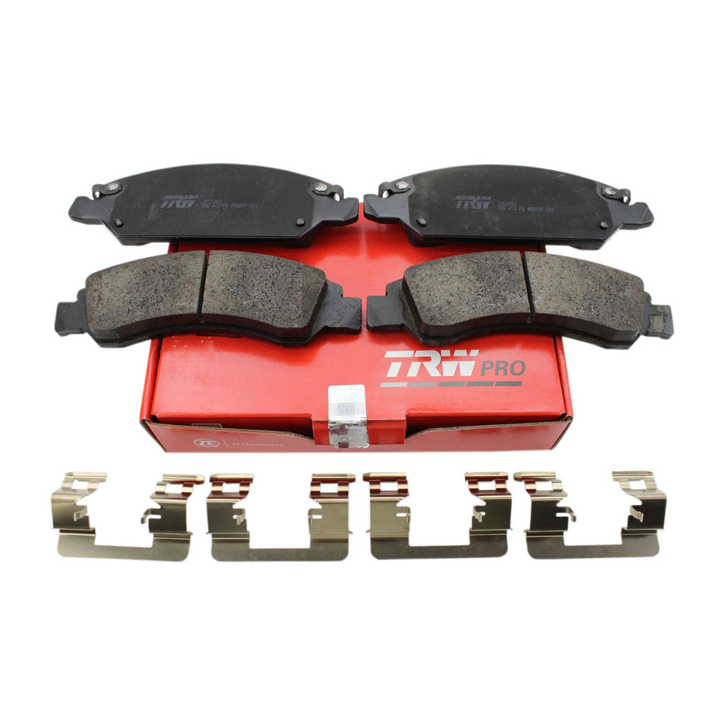 Set of 4 TRW Pro Front Ceramic Brake Pads for Chevy Tahoe GMC Yukon (2000–2023)