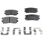 Rear Brake Disc Rotors and Pads Kit for Mitsubishi Montero (2000)