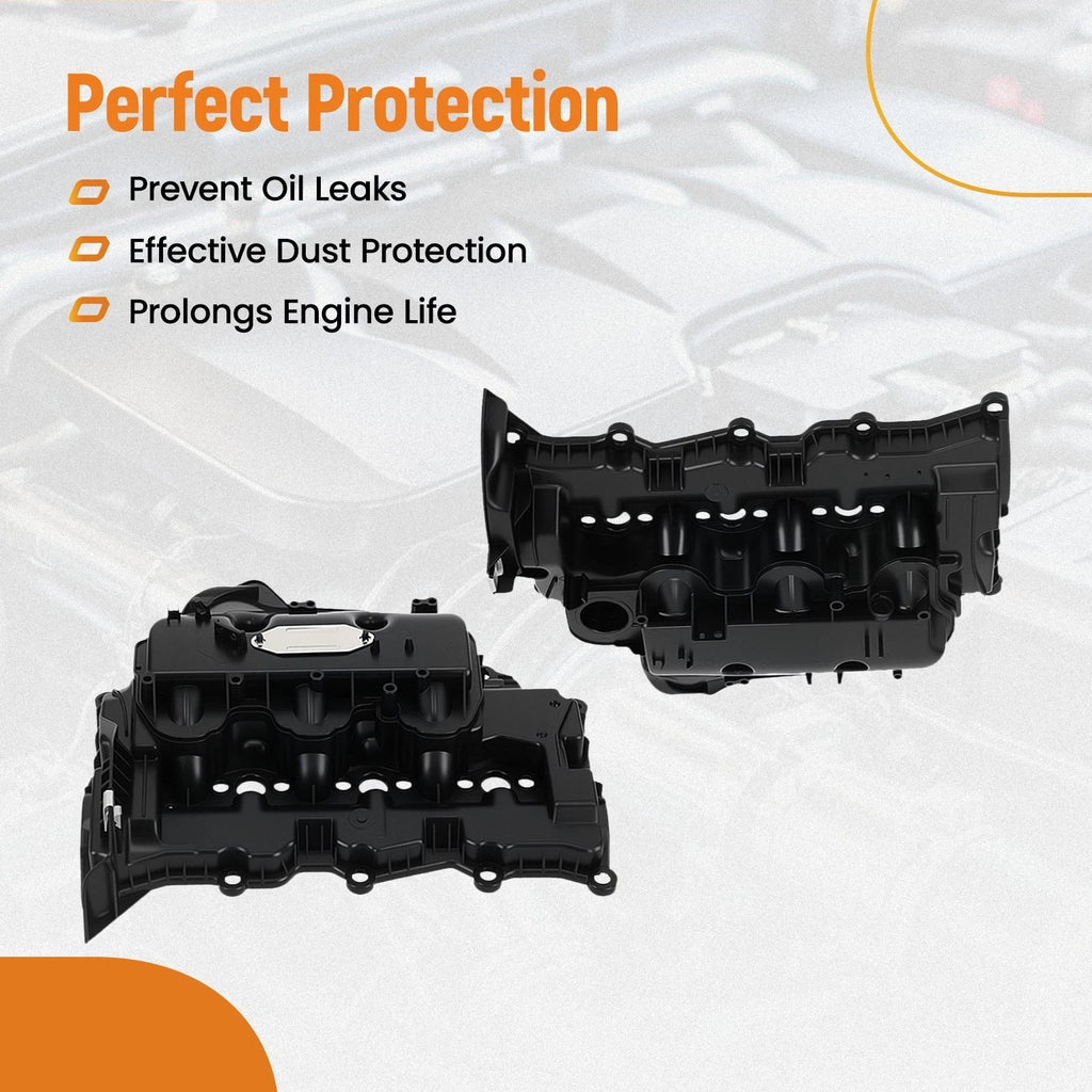 2X Cylinder Head Cover L/R for Land Rover Discovery Range Rover 3.0L (2009–2017)