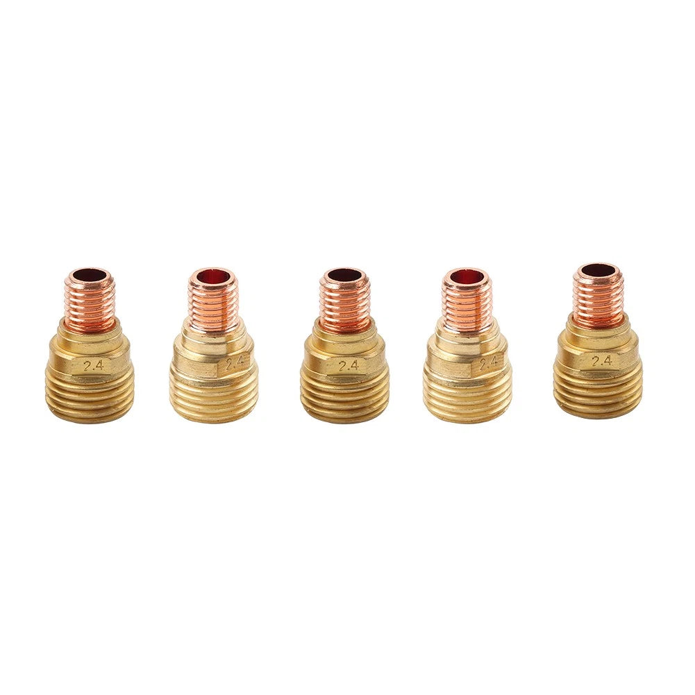 5PCS 45V44 Gas Lens Collet Body 2.4mm for WP-9/20/25 TIG Welding Torch