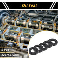 Set of 5 Oil Seal Rotary Shaft Seal NBR Rubber 42x75x12mm