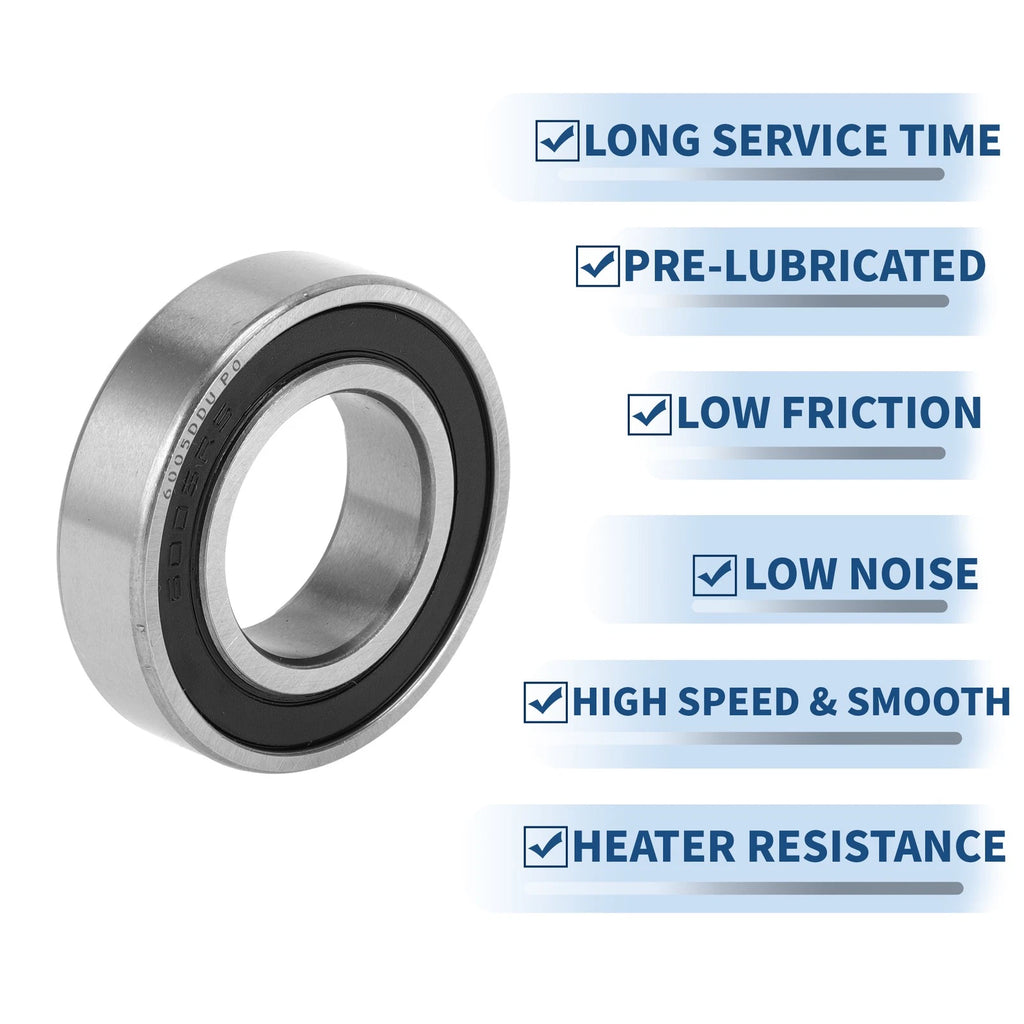 Deep Groove Ball Bearing 6005DDU for Scooter Skateboard (25x47x12mm)