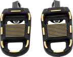 Adjustable Foot Pegs for Drag Specialties (Black/Gold)