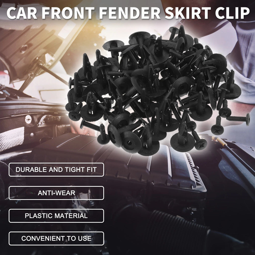 50 Pcs Front Fender Skirt Clip for Ford Edge (2007–2014), Escort (1981–2003)