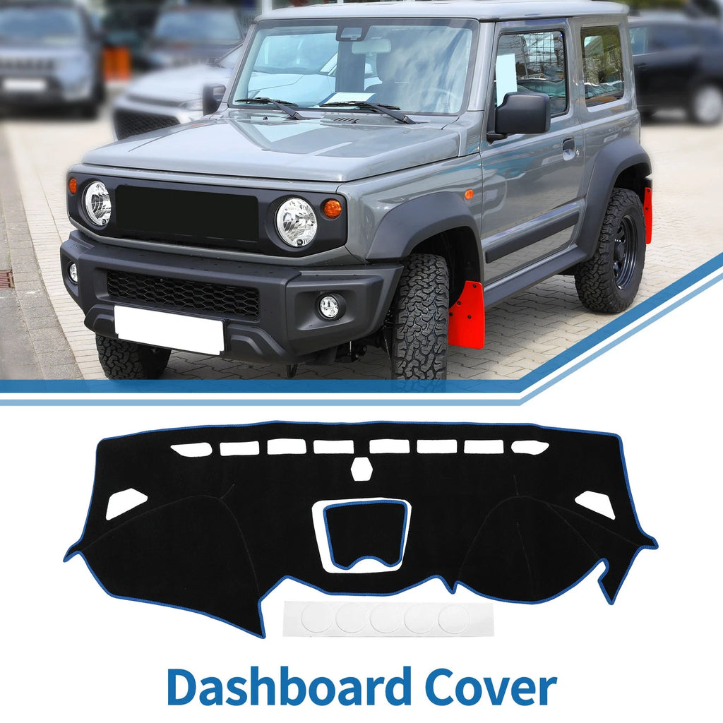 Dashboard Dash Cover Mat for Hyundai Santa Fe Sport (2013–2018) Black Blue
