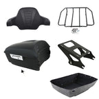 Matte Black Trunk Backrest Mounting Rack for Harley Touring (2014–2026)