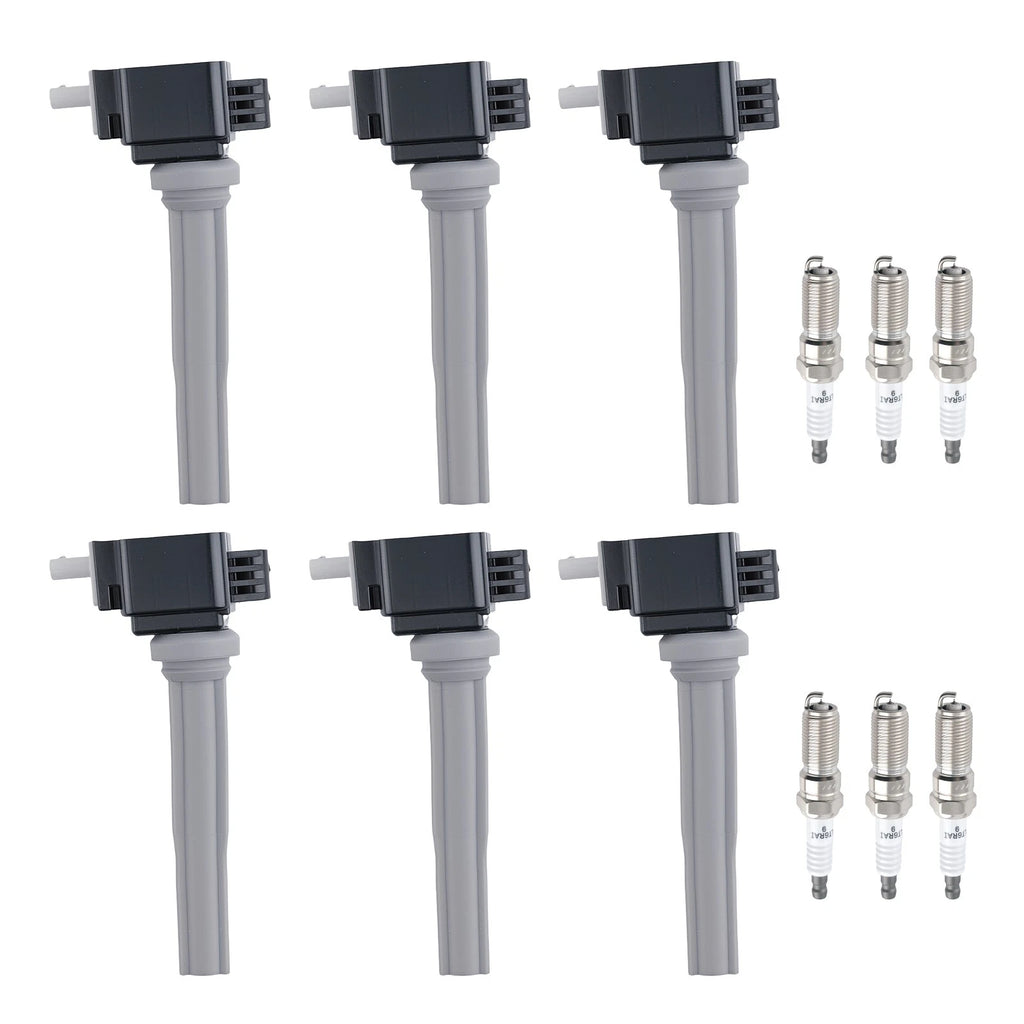 6X Ignition Coil Set & Spark Plugs for Lincoln MKX 2.7L V6 (2016–2018) FT4Z12029A