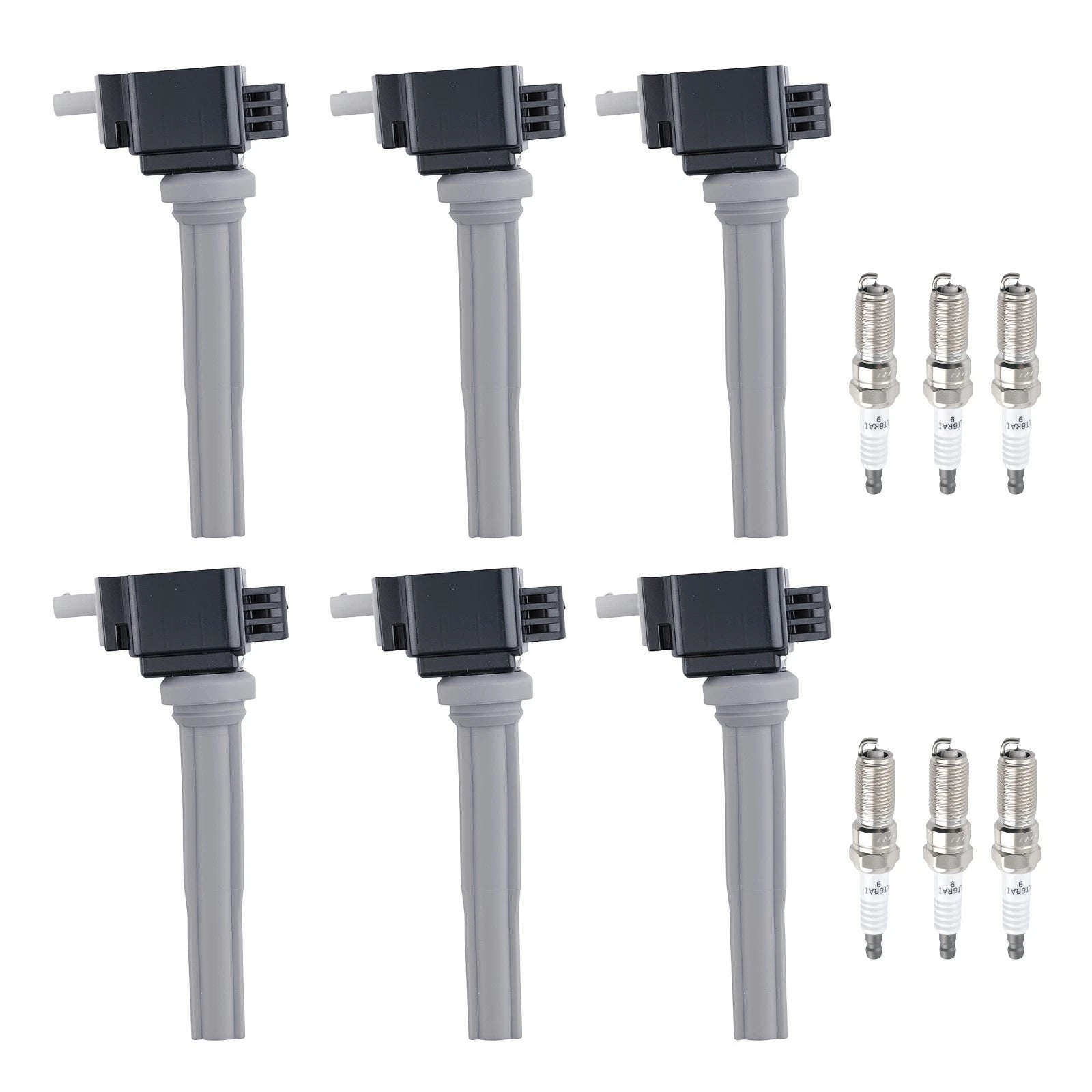 6X Ignition Coil Set & Spark Plugs for Lincoln MKX 2.7L V6 (2016–2018) FT4Z12029A