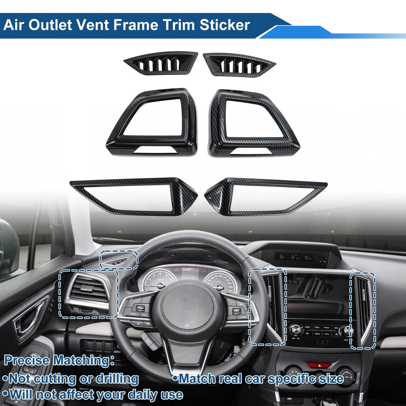 Center Console Air Vent Cover Trim Kit  