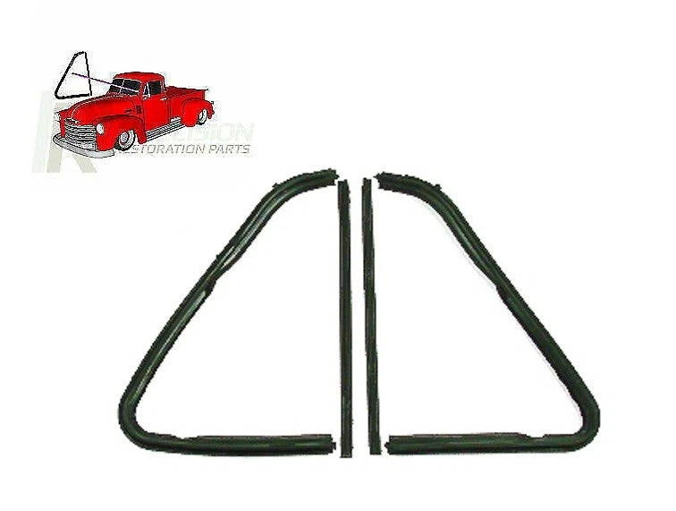 Vent Window Glass Seals Rubber Weatherstrip Kit for 1951-1955 Chevy Truck