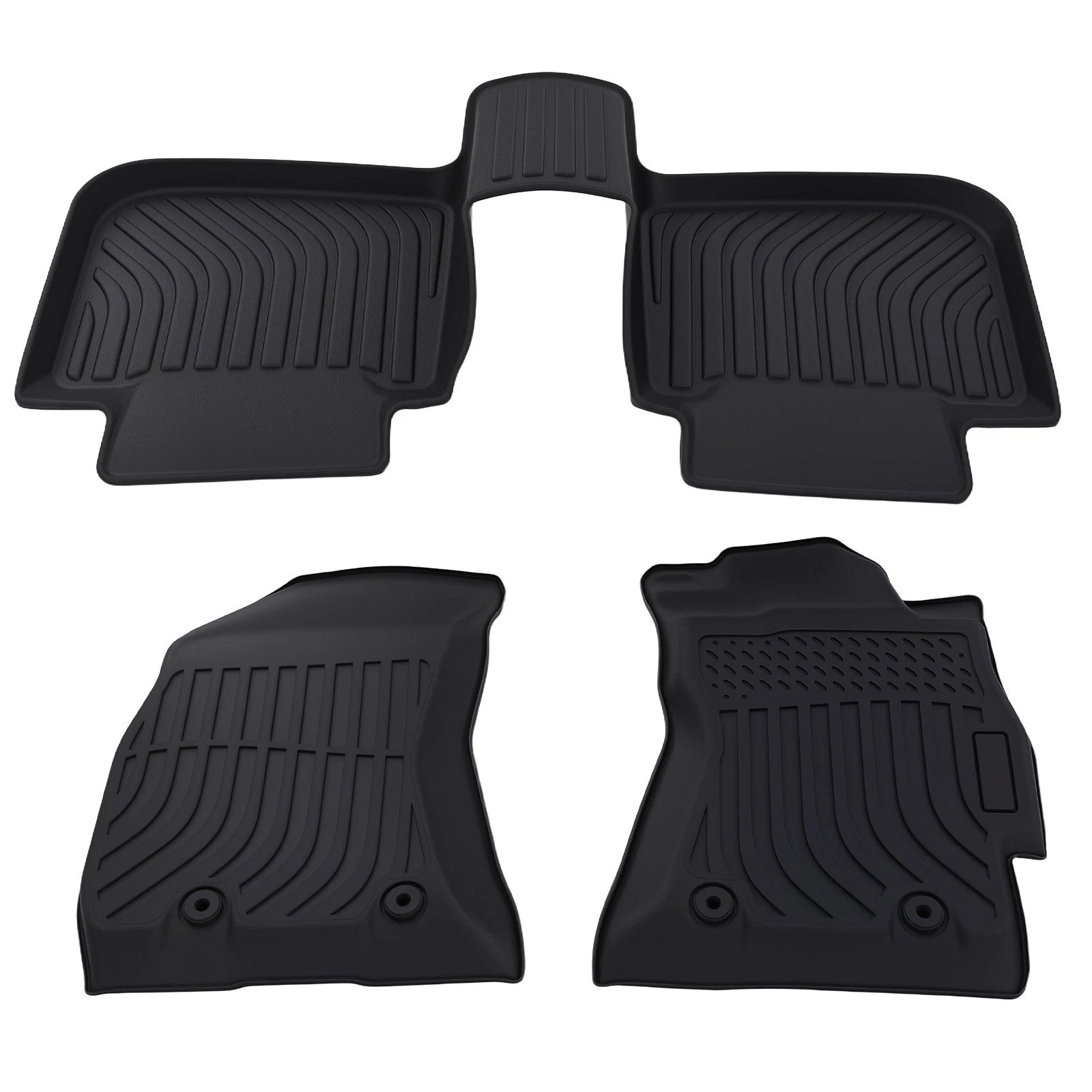 Anti-Slip Floor Mats for Subaru Outback (2015–2019) Black Rubber