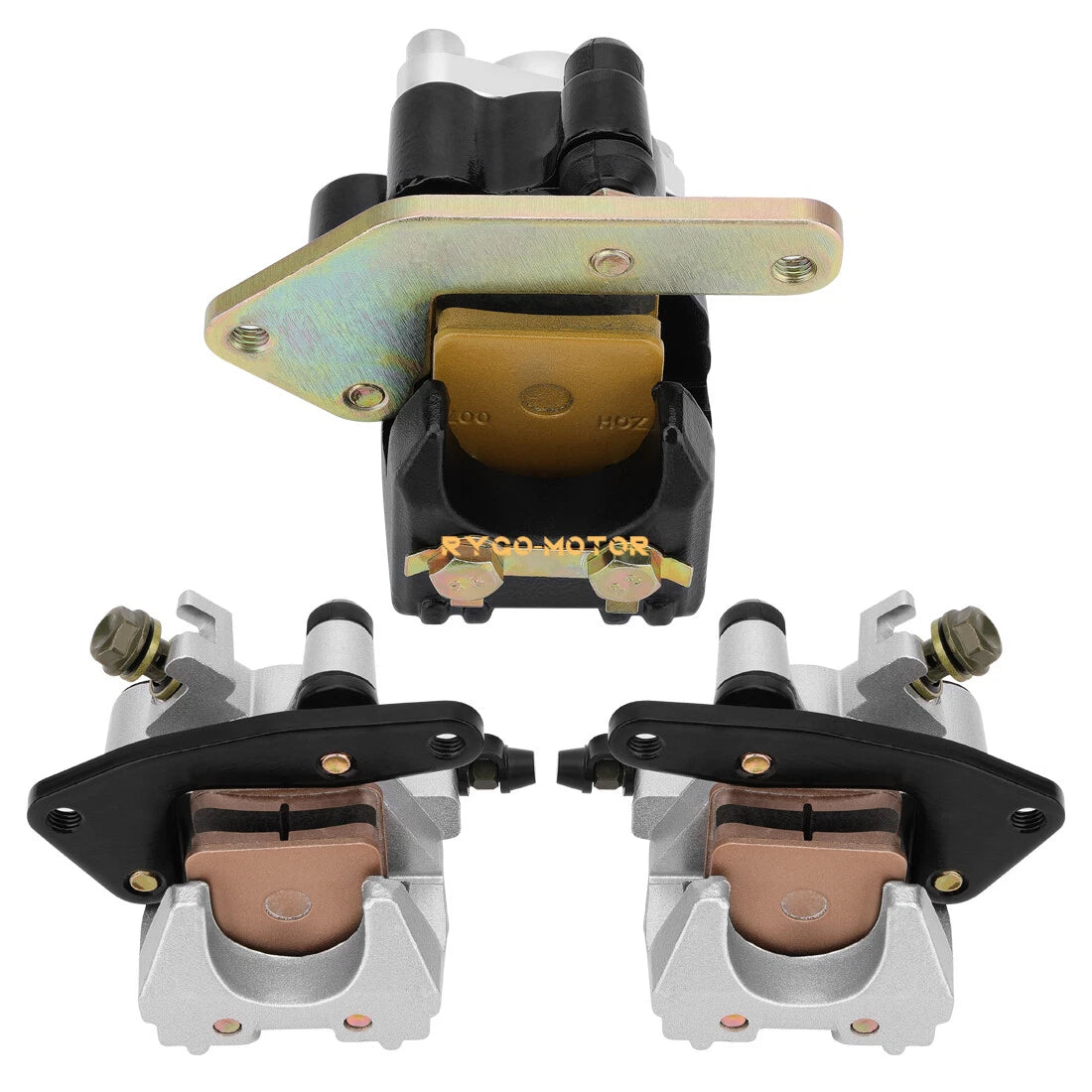 Front & Rear Brake Caliper Set for Yamaha Banshee 350 (1990–2006) w/Pads