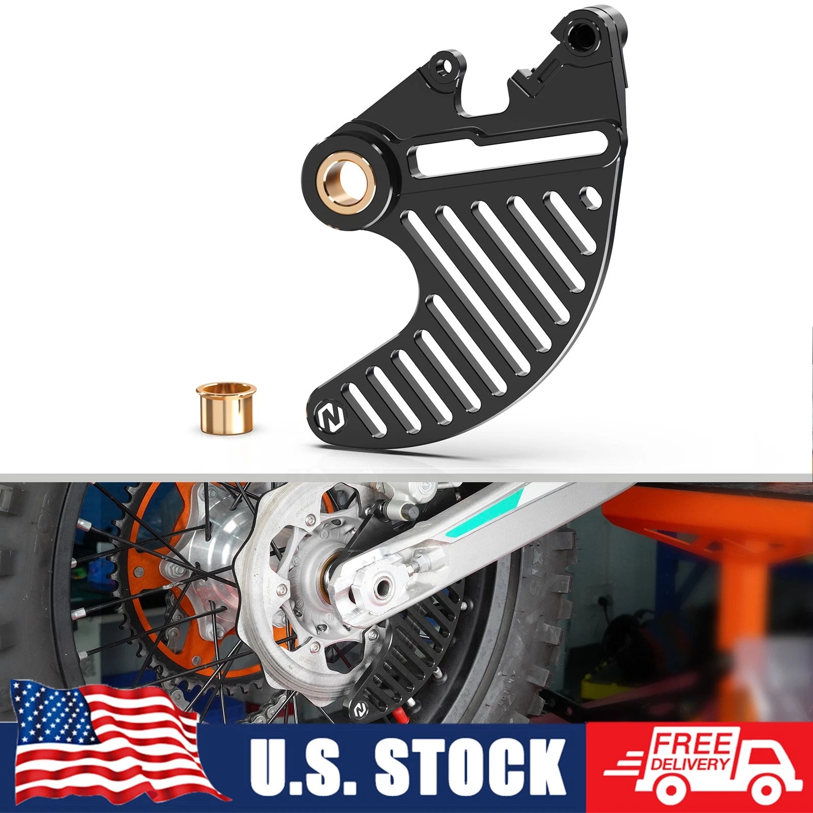 Rear Brake Disc Guard for KTM 350 450 500 EXC EXC-F 250 300 XC XCW TPI (2004–2025)