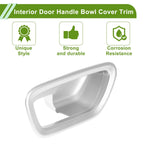 Interior Door Handle Bowl Cover Trim for Honda Pilot (2023-2024) Silver ABS