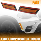 Pair Front Bumper Reflector Side Marker for BMW X5 (2007–2013) 63217162548 Yellow