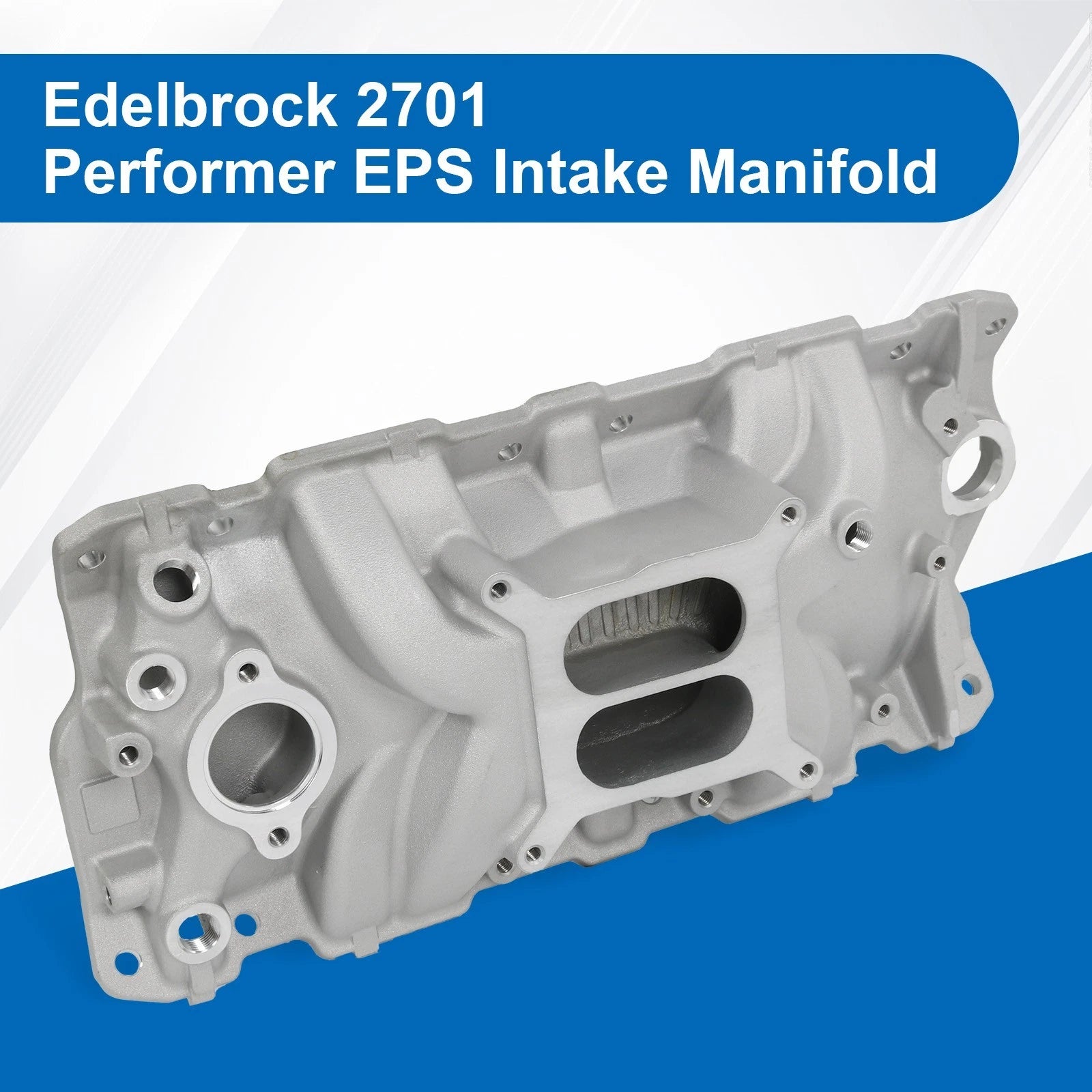 Intake Manifold for Chevrolet SBC 262-400 (1955–1986) Aluminum Dual Plane